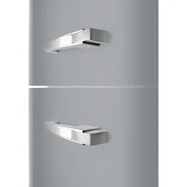 Smeg FAB32LSV5 Retro-Kühl-Gefrierkombination (311 l, 1968 mm hoch, Silber)
