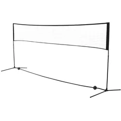 HOMCOM Badmintonnetz PE-Netz, Metallrohr