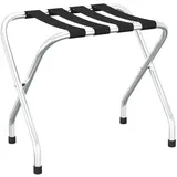 vidaXL Gepäckablage Schwarz und Silbern 56x40x49 cm