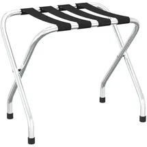 vidaXL Gepäckablage Schwarz und Silbern 56x40x49 cm