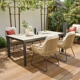 Siena Garden Kansas Dining Sessel 61 x 60 x 85,5 cm taupe
