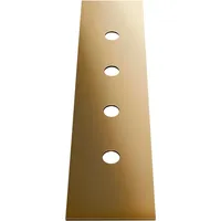 GESSI 4-Loch Dekor-Platte für Secur Box, - warm bronze