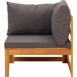 vidaXL Garten-Lounge-Set 4-tlg. grau Akazienholz