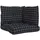 vidaXL Sitzkissen 3 St. 40 x 40 x 5 cm schwarz kariert