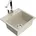 Milo 1 Becken Granit Beige Handbetätigung 650 x 400 mm