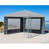 Quick Star Pavillonseitenteil Rank Pavillon 3x3m Seitenwand Anthrazit ral 7012