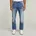 3301 Regular Tapered Jeans Worn In Azure 36 30