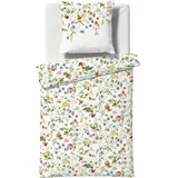 FLEURESSE Bettwäsche Bed Art S 135 x 200 cm Satin Bunt
