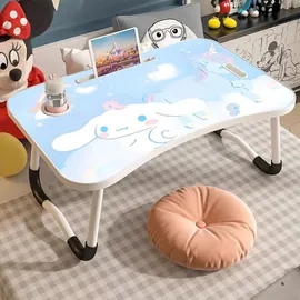 luxuskollektion Laptop-Tisch Cartoon-Tragbar Betttablett klappbare Beine Blau - Blau