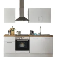 BASIC by Balculina Küchenzeile Turin 210 cm weiß
