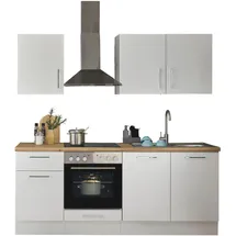 BASIC by Balculina Küchenzeile Turin 210 cm weiß