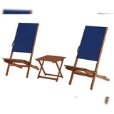 Erst-Holz Blauer Strandstuhl Partystuhl Wikingerstuhl Schwedenstuhl Anglerstuhl wählbares Set XXL V-10-364