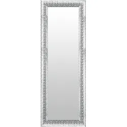Dekospiegel LENFRA "Flinder", silber (silberfarben), B:68cm H:108cm T:2,5cm, EPS-Kunststoff, Spiegel, Wandspiegel