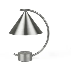 Ferm Living - Meridian Akku LED-Tischleuchte, gebürsteter Stahl