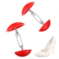 QESSUVNC 1 Paar Mini Schuhformer-halter Einstellbar Schuhformer Schuhspanner Schuhspanner Damen Schuhspanner Schuhdehner Verstellbarer Schuhspanner Kunststoff Schuhspanner Kunststoff (rot) - M
