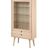 VCM Vitrinenschrank Canes 72 x 36 cm Weiß