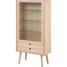 VCM Vitrinenschrank Canes 72 x 36 cm Weiß
