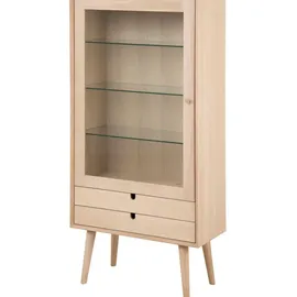 VCM Vitrinenschrank Canes 72 x 36 cm Weiß