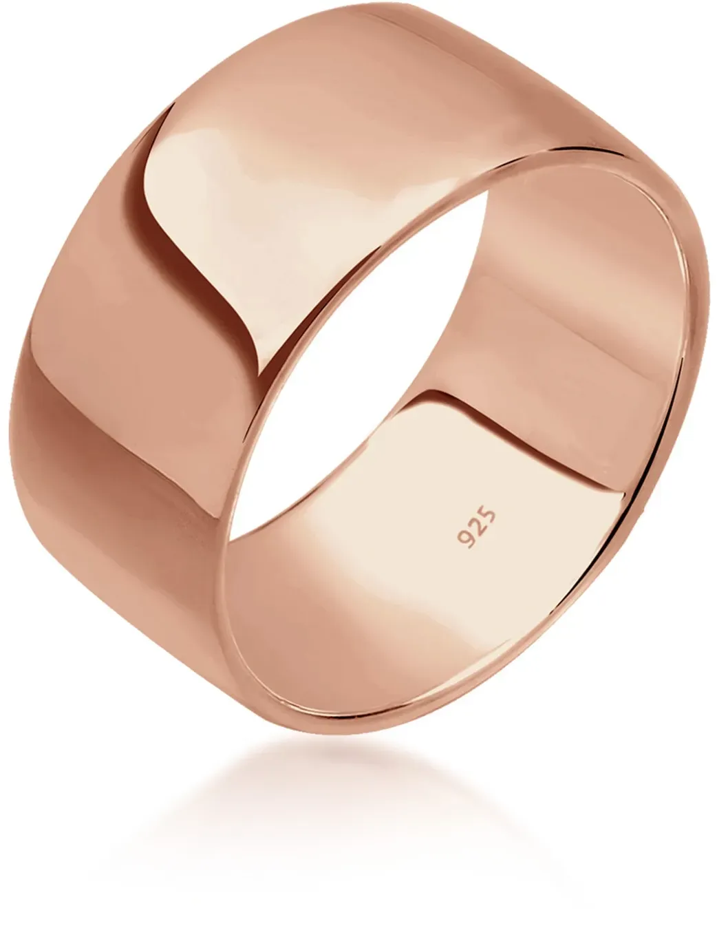 Elli Fingerring »Ring Stacking Bandring Basic Trend 925 Silber« Elli Rosegold 52