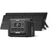 OUPES Mega 1 Tragbare Powerstation mit 480W Solarpanel, 1024Wh Solargenerator, Schnellladung 0-80% in 36 Min., 4 Steckdosen à 2000W (4500W Spitze), Erweiterbar auf 5kWh für Camping Wohnmobil Reise