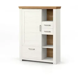 set one by Musterring Highboard York Dekor Pino-Aurelio / Eiche Artisan