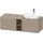 Duravit D-Neo Konsolenwaschtischunterbau wandhängend Leinen Matt 1400x550x459 mm - DE4950R10750000 DE4950R10750000