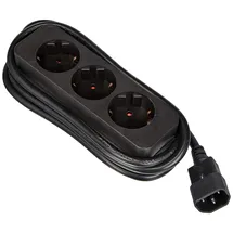 ONLINE USV-Systeme Steckdosenleiste 1,80 m Schwarz 3 St.