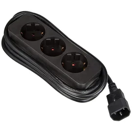 ONLINE USV-Systeme Steckdosenleiste 1,80 m Schwarz 3 St.
