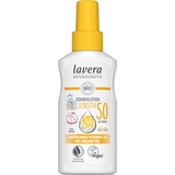 Lavera Sonnenlotion Sensitiv KIDS LSF 50 - Sonnencreme für Kinder - mineralischer Sofortschutz - wasserfest - vegan - Naturkosmetik - 100 ml