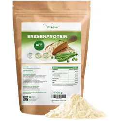 Erbsenprotein Pulver - 1100 g / 1,1 kg - 87% Proteingehalt