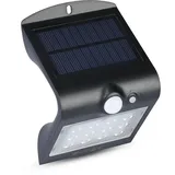 V-Tac Solarleuchte Kunststoff, Metall 14,5x9,6x7,9 cm inkl. Bewegungsmelder schwarz
