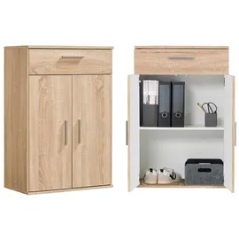 mokebo Der Praktische Mehrzweckschrank 60 x 90 cm Braun