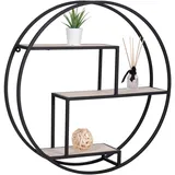 House Nordic Wandregal 62 x 14 x 62 cm Schwarz