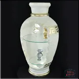 Vitrine Regal Griechische Amphore Bar Rundregal Modern Eckvitrine Mäander 102 cm