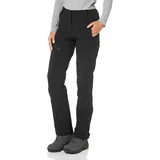 POLARINO Funktionshose POLARINO, Damen, Gr. 36, N-Gr, schwarz, Obermaterial: 92% Polyamid, 8% Elasthan, unifarben, schmal lang, Hosen Funktionshose, mit Reißverschlusstaschen