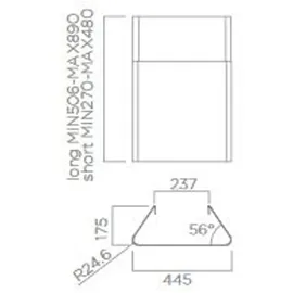 Elica KIT0010439 Kaminset 450 mm