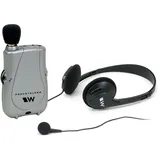 Williams Sound PKT D1 EH Pocketalker Ultra Duo Pack Verstärker mit einzelnem Mini-Ohrhörer und faltbarem Kopfhörer