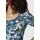 Ragwear Sommerkleid Gemustert Blau/Orange/Schwarz/Weiß 34