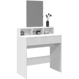 vidaXL Schminktisch mit Spiegel Weiß 80x41x144,5 cm