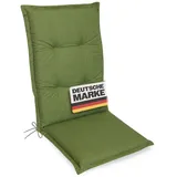 Gardissimo Hochlehnerauflage Premium Gartenstuhlauflagen, (1 Auflage, 1 St., 1 Auflage), UV-beständig für Hochlehner-Stühle grün