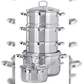 Silit Toskana Topf-Set 5-tlg. 3 x Fleischtopf + Bratentopf + Stielkasserolle