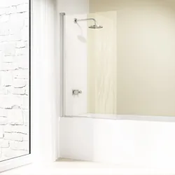 HÜPPE Design elegance Badewannenabtrennung 1-teilig 75 x 150 cm mit Anti-Plaque