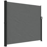 vidaXL Aluminium Seitenmarkise 180 x 500 cm Anthrazit