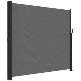 vidaXL Aluminium Seitenmarkise 180 x 500 cm Anthrazit