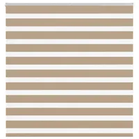 VidaXL Zebrarollo Sandbraun 145x150 cm Stoffbreite 140,9 cm Polyester