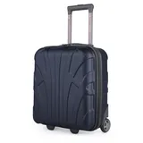 suitline - Kleiner Koffer 45x36x20 cm, Easyjet Freigepäck Underseat Handgepäck, Bordgepäck Trolley leicht, 30 Liter, ABS Hartschale, Dunkelblau