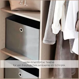 Rauch Spiegelschrank mit Einlegeböden ¦ grau ¦ Maße (cm): B: 91 H: 210