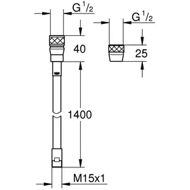 Grohe Metallbrauseschlauch 46174000