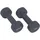 Donic Schildkröt Fitness Vinyl Hanteln 2,0kg Set, 2x grau