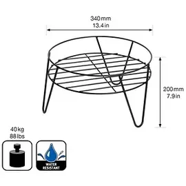 wagner® design yourself Blumenständer GH 0620 34 x 34 x 20 cm Schwarz